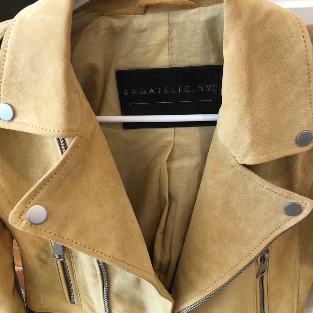 Suede Jacket in Mustard Size S/M - Picture 2 of 2